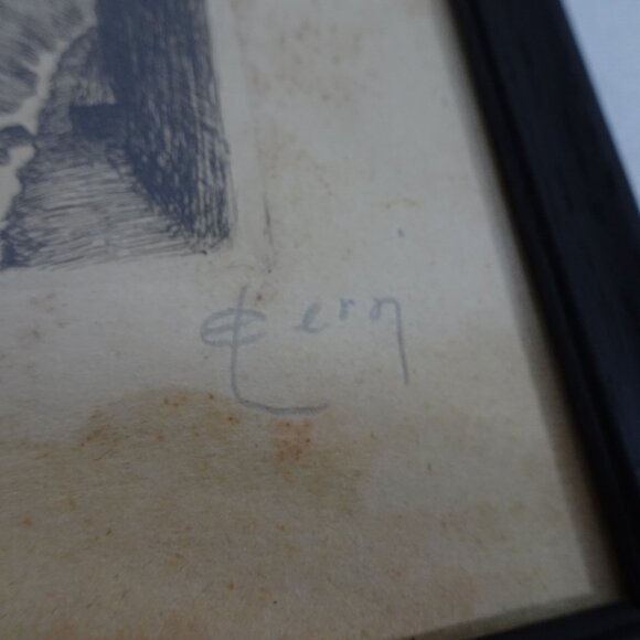 Emile LEROI (1887-1944) Engraving France Pencil Signed Lisieux La Rue Aux Fevres - Picture 7 of 16